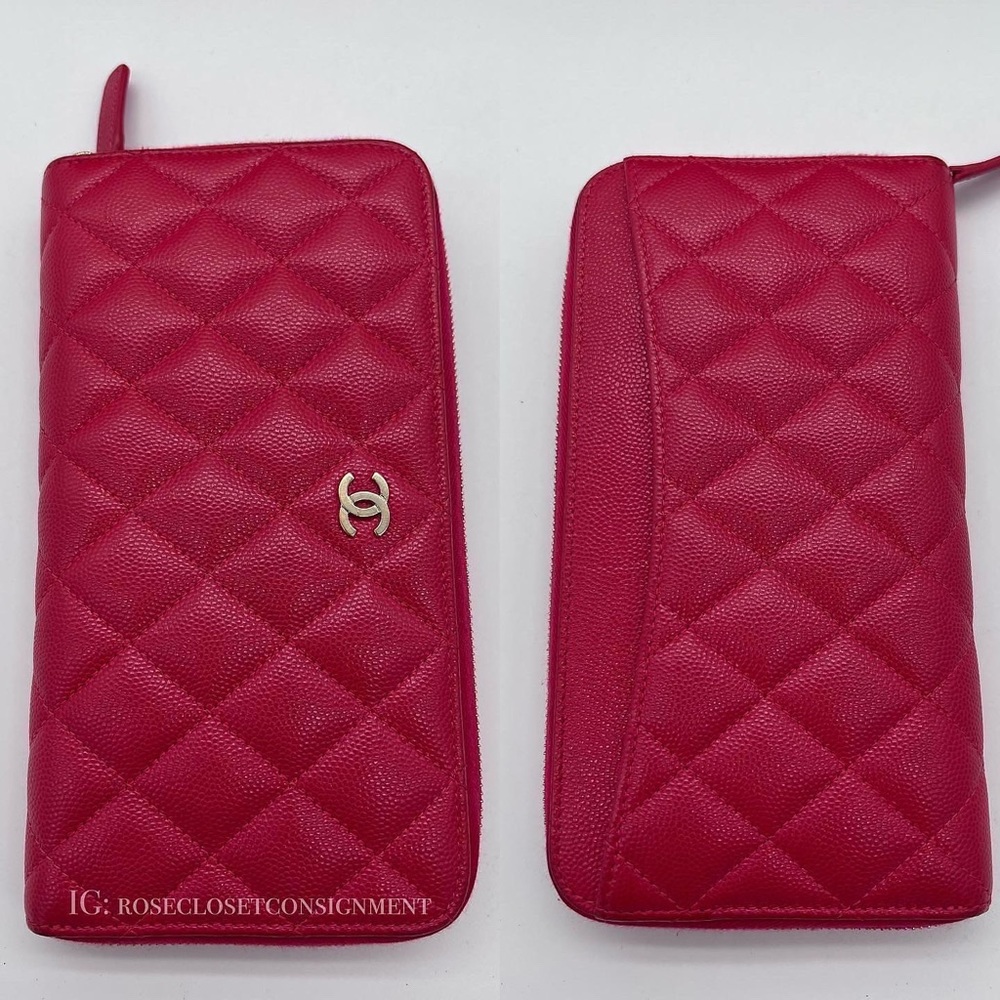 Authentic Chanel Classic caviar zippy long wallet - Picture 10 of 16